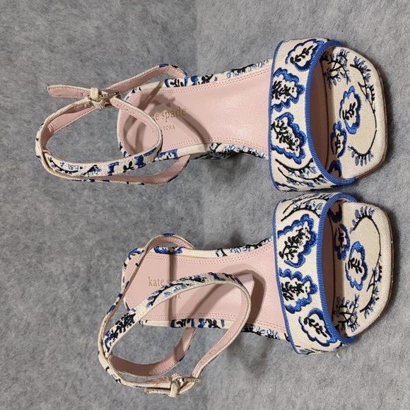 Kate Spade Delphine Embroidered Sandals Size 10B - Picture 6 of 12